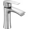 Nerūdijančio plieno vonios maišytuvas praustuvei, Inox spalvos, vienos rankenėlės maišytuvas, Steely 3 maišytuvas, modernus vonios maišytuvas