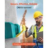 Nešiojama akių plovimo stotelė, 30.28 l, ANSI Z358.1-2014, avarinė akių plovimo stotelė statyboms, laboratorijoms, gamykloms, mokykloms, dvigubo
