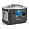 Nešiojama maitinimo stotelė 600W, 493Wh LiFePO4 saulės generatorius, 7 išvesties prievadai, atsarginis maitinimo šaltinis namams ir stovyklavimui, nešiojamas akumuliatorius