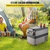 Nešiojamas 45L automobilinis šaldytuvas-šaldiklis 12V/24V DC ir 110-240V AC, greitai vėsinantis, idealus kelionėms, stovyklavimui, RV ir naudoti namuose