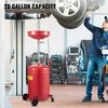 Nešiojamas alyvos išleidimo bakas, 80 L talpa, oru valdomas alyvos išleidėjas alyvos keitimui, skysčių perkėlimui, reguliuojamo aukščio piltuvas