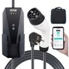 Nešiojamas elektromobilių įkroviklis, 16A, 3,7 kW, 8,6 m laidas, IP66