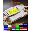 Nešiojamas skaitmeninis didintuvas silpnaregiams, 127 mm HD ekranas, 2X-48X elektroninė skaitymo pagalba su 13 MP dvigubu objektyvu, 26 spalvų režimai, AV HDMI išvestis, vaizdo didinimo prietaisas