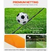 Nešiojami futbolo vartai 12x6 pėdų, PE tinklu, vandeniui atspariais kraštais, treniruotėms kieme, vaikams, mini futbolo vartai