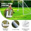 Nešiojami futbolo vartai, 3.66x1.83 m futbolo tinklas suaugusiems ir vaikams, dideli treniruočių futbolo vartai, jaunimo treniruočių futbolo vartų komplektas