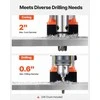 Nešiojamos magnetinės gręžimo staklės metalui, 1350W galia, 50 mm gręžimo skersmuo, reguliuojamas greitis, pramoninis metalo gręžtuvas su Weldon kotu