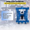 Oro membrana siurblys 1/2", 3 GPM, ketaus korpusas, nitrilo membrana, dyzelinui, naftai, alyvai