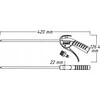 Oro pūtimo pistoletas, ilgas antgalis valymui, pramoniniam ir namų naudojimui, suspausto oro pūstuvas, 280 mm antgalis