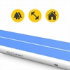 Oro takelis, gimnastikos kilimėlis treniruotėms ir fitnesui, patvarus PVC pripučiamas kilimėlis, 800cm x 200cm