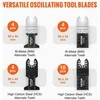 Osciliuojančio įrankio peiliukų rinkinys, 30 vnt., universalus, medienai, metalui, plastikui, greito tvirtinimo pjūkleliai, pjaustymo geležtės, osciliaciniai peiliai
