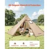 Palapinė su krosnies anga, žieminė, neperšlampama, 2 asmenims, lengva, turistinė, stovyklavietėms