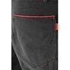 Yato Patogios darbo kelnės vyrams, dydis 2XL, juodos ir raudonos spalvos, medvilninės darbo kelnės