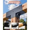 Pergola laikiklių rinkinys 2 vnt. 92 mm medinėms sijoms, T formos anglinio plieno jungtys, lauko sodo pavėsinės furnitūra, pavėsinės montavimo elementai
