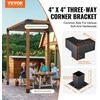 Vevor Pergolės kampinė laikiklio rinkinys 4''x4''