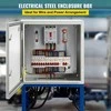 Plieninė elektros dėžutė 60x60x20 cm, IP66, lauko/vidaus, hermetiška, NEMA 4X, su montavimo plokšte, metalinė paskirstymo dėžė