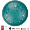 Plieninis liežuvio būgnas 30.5 cm, 13 natų, C-dur, žalias rankinis būgnas, lauko, lietaus, meditacijos