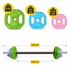 4Fizjo Plieninis štangos rinkinys, 20 kg, namų sporto salei, viso kūno treniruotėms, reguliuojami svoriai