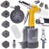 Pneumatinis kniediklis, 2.4 - 6.4 mm, pop kniedėms, aliuminiui, plienui, variui, pramoninis kniedijimo įrankis, tvirtinimo įrankis