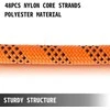 Poliesterio traukimo virvė, 61 metro ilgio, didelio stiprumo dvigubo pynimo virvė, patvari poliesterio virvė, 14 mm virvė