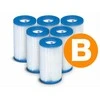 Popierinis baseino siurblio filtras, 6 vnt., Intex siurbliams 28633/28634, pakaitinė filtro kasetė, baseino valymo filtras