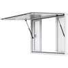 Prekybos stendo aptarnavimo langas, maisto sunkvežimio aptarnavimo stogelis, aliuminio lydinio rėmas, 1220mm x 915mm prekybos langas, mobilus maisto langas