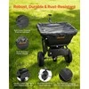 Priabinamas vejos barstytuvas ATV UTV transportui, su universalia jungtimi ir visureigėmis padangomis, 3m barstymo plotis, 38.6kg talpa, sėklų ir trąšų barstytuvas, sodo barstymo įranga