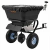 Priabinamas vejos barstytuvas ATV UTV transportui, su universalia jungtimi ir visureigėmis padangomis, 3m barstymo plotis, 38.6kg talpa, sėklų ir trąšų barstytuvas, sodo barstymo įranga