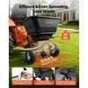 Priabinamas vejos barstytuvas ATV UTV transportui, su universalia jungtimi ir visureigėmis padangomis, 3m barstymo plotis, 38.6kg talpa, sėklų ir trąšų barstytuvas, sodo barstymo įranga