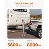 Priekabos domkratas, pasukama prisukama atrama RV, žirgų ir jachtų priekaboms, 3628 kg statinė apkrova, 724 mm kėlimo stovas su rankena, ūkinės priekabos kėlimo mechanizmas