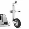 Priekabos domkratas su ratuku kemperiams, arklių priekaboms ir ūkinėms priekaboms, didelės galios 150 kg talpa, ergonomiška rankena, cinkuotas anglinis plienas, atraminis ratukas