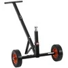 Priekabos vežimėlis 272 kg, reguliuojamas aukštis, 47.3 mm rutulys, kietos padangos, priekabų perkėlėjas, valtis, kemperis