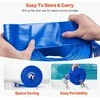 Priešsrovės plovimo žarna 38.10 mm x 30.48 m, su visomis jungtimis, aukštos kokybės, mėlyna PVC žarna