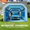 Pripučiama dažymo kabina, automobilių dažymo palapinė lauko darbams, su filtravimo sistema ir 2 pūstuvais, 8.5 x 4.8 x 3.3 m, dažymo pastogė, mobili dirbtuvė
