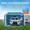 Pripučiama dažymo kabina mažam sunkvežimiui, dideliam motociklui, vidutinio dydžio visureigiui, su galingais pūstuvais ir oro filtrų sistema, nešiojama automobilių dažymo kamera, pripučiama purškimo kabina