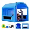 Pripučiama dažymo kamera, 3 x 2.6 x 2.6 m, dviračių, motociklų ir automobilių kėbulo dalių dažymui, su 550W pūstuvu ir oro filtravimo sistema, apvalus stogas, nešiojama purškimo kabina
