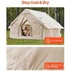 Pripučiama stovyklavimo palapinė, 4-6 asmenų glamping palapinė su pompa, lengvai pastatoma šeimos palapinė, vandeniui atspari oro palapinė, greitai pripučiama stovyklavimo pastogė