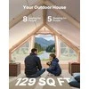 Pripučiama stovyklavimo palapinė, glampingo palapinė su pompa, 5-8 asmenų šeimos palapinė, lengvai pastatoma pripučiama palapinė, vandeniui atspari oro palapinė