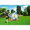 Pripučiamas futbolo taikinys, lauko žaidimams, su 2 kamuoliais, PVC medžiaga, 157 cm x 107 cm, sodo žaidimas