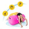 Pripučiamas gimnastikos ritinys, akrobatikos treniruotėms, rožinis oro ritinys, gimnastikos pagalbinė priemonė, fitneso įranga