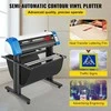 Pusiau automatinis kontūrinis vinilo pjaustytuvas, 870 mm, LED, USB, 780 mm pločio, braižytuvas, lipdukų gamybai, reklaminiams stendams