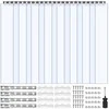 PVC juostelių užuolaida, skaidri plastikinė durų užuolaida, šaldytuvo šaldiklio durų juosta, 121.9 cm x 213.4 cm PVC užuolaida, šaldymo kameros juostelių užuolaida