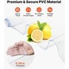 PVC juostelių užuolaida, skaidri plastikinė durų užuolaida, šaldytuvo šaldiklio durų juosta, 121.9 cm x 213.4 cm PVC užuolaida, šaldymo kameros juostelių užuolaida