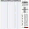 PVC juostinė užuolaida durims, skaidri plastikinė, 97 x 213.4 cm, šaldiklio užuolaida, plastikinės juostelės