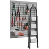 PVC sienų panelės 1230x1235 mm, pilkos, garažui, modulinės, 4 vnt. - plokštės, lentynos, sandėliavimui