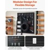 Vevor Juoda PVC garažo sienelė su modulių dizainu