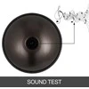Rankinis būgnas D minor, 9 natų, 56cm, plieno, su minkštu dėklu, perkusinis instrumentas, liežuvinis būgnas, mušamasis