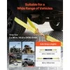 Ratų atramų tvirtinimo rinkinys ATV, UTV ir sunkiasvoriams pikapams, ašies tipo priekabos tvirtinimo diržas su 4540 kg trūkimo jėga, automobilių tvirtinimo komplektas, transportavimo diržai