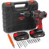 Red Technic Raudona Technic Akumuliatorinis gręžtuvas-suktuvas Raudonas TECHNIC