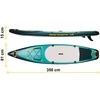 „Reefbreak“ SUP lenta, 350x81x15cm, su priedais, pripučiama irklentė, vandens sporto lenta