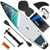 „Reefbreak“ SUP lenta vandens sportui su irklu, siurbliu ir kuprine, pripučiama irklentė, irklentė stovint, vandens sporto lenta